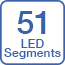 51 LED segments