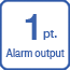 1pt. Alarm output
