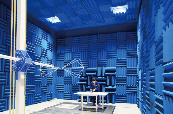 Anechoic chamber certified and registered by the official body (VCCI*2)